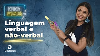 LINGUAGEM VERBAL E NÃOVERBAL  ENEM POWER [upl. by Anohs]