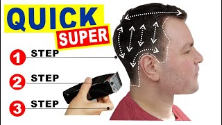 QUICK amp EASY HOME HAIRCUT TUTORIAL  How To Cut Mens Hair With Clippers Tutorial [upl. by Philip440]