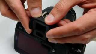 How to insert your MaximalPower CANON Eyecup Ef to your Canon Camera [upl. by Yerffe]