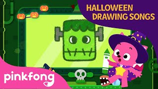 The Frankenstein  Halloween Drawing Songs  Pinkfong Songs for Children [upl. by Yelyah621]