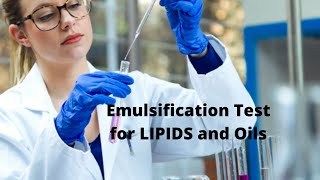 Emulsification test for Lipids with demo [upl. by Ahseyi731]