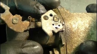 DIY  Tecumseh Snowblower Carburetor Throttle Shaft Lever Repair PART 1 [upl. by Negem]