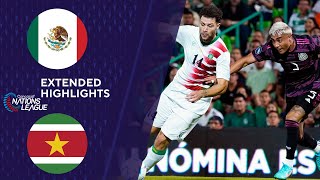 Mexico vs Suriname Extended Highlights  CONCACAF NATIONS LEAGUE  CBS Sports Golazo [upl. by Eiram]