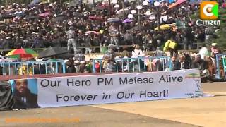 Kibaki Attends Zenawi Burial In Addis [upl. by Nimar723]