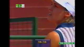 Serena Williams v Martina Hingis  1999 Rome QF Highlights [upl. by Akeemahs]