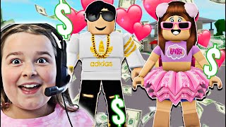 RICH GIRL MEETS RICH BOY BROOKHAVEN ROLEPLAY  JKREW GAMING [upl. by Inajna]