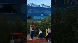 Walsall fans arriving at St Andrews Knighthead Park for the game with Birmingham City [upl. by Yderf]