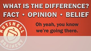 Difference Between Facts Opinions and Beliefs [upl. by Edny]