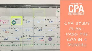 CPA Study Plan  How to Pass the CPA in 4 Months [upl. by Eedebez793]