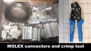 MOLEX KK Style KF5210 connectors and crimp tool SN01BM [upl. by Hashim]