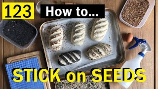 123 FIVE Ways to Stick SEEDS to you Bread Dough so they Dont Fall Off  Bake with Jack [upl. by Lj]