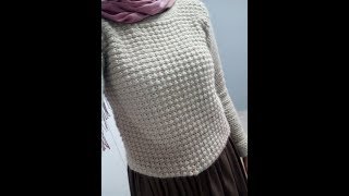 tutoriel crochet pull hiver [upl. by Kitti]