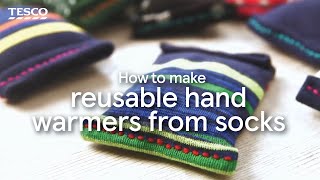 How to Make Reusable Hand Warmers from Socks  Tesco [upl. by Inahpets]