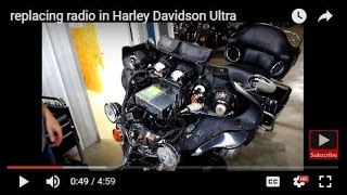 replacing radio in Harley Davidson Ultrasuper easy  srkcyclescom [upl. by Silevi]