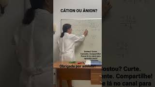 CÁTION OU ÂNION [upl. by Jobyna]