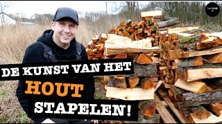 Haardhout stapelen als een PRO [upl. by Ellertal]