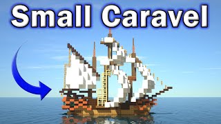 Minecraft  How to Build a Small Ship  Build Tutorial [upl. by Anhavas120]