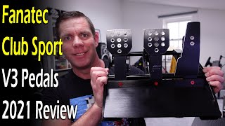 Fanatec Club Sport V3 Pedals 2021 Review [upl. by Anires336]