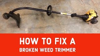 Craftsman Weedwacker trimmer carburetor repair [upl. by Sullecram660]