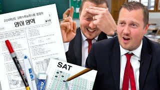 British Headmaster tries Korea’s Infamous English SAT [upl. by Asyle]