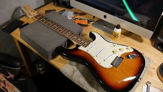 How To Replace Pickguard on Fender Stratocaster [upl. by Gerius731]