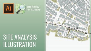 Illustrator amp OpenStreetMap Site Diagram Tutorial  Visualize Site Analysis Using Adobe Illustrator [upl. by Kehoe]