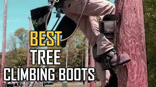 Top 4 Best Tree Climbing Boots Review  Men’s Waterproof Logger Boots for Tree Climbing 2023 [upl. by Wolff]