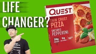 QUEST Pizza Review 🔥 The Perfect Protein Cheat Meal [upl. by Acisset107]