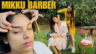 Asmr Deep tissue head massage therapy  Nature Resort by Mikku barber to Katha  Relief from Anxiety [upl. by Yaya959]