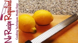 How to Zest a Lemon  NoRecipeRequiredcom [upl. by Irim23]