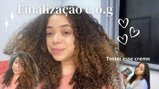 Finalizei meu cabelo com vcs testei finalização COG e aproveitei para testar o creme Kera Form [upl. by Naginnarb98]