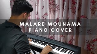 Malare Mounama  Piano Cover  Karna [upl. by Iramaj]