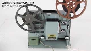 Argus Showmaster 8mm Projector Demo [upl. by Aneerak]