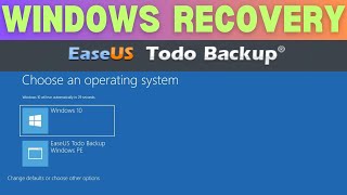 How to Recover Windows Operating system  Easeus todo Pre OS  Restore windows without losing data [upl. by Electra387]