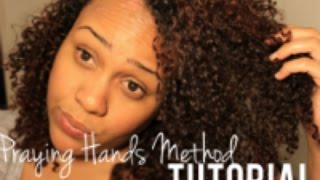 Praying Hands Tutorial for Smooth Curls with Less Frizz [upl. by Attevroc]