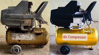 Restoration Old Air Compressor Machine  Nothing is impossible  Restore air Compressor 30 Liter [upl. by Nivahb]