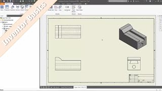 Inventor 101 Detail Part Drawings from 3D CAD [upl. by Belldas323]