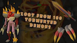 Loot from 100 Tormented Demons [upl. by Walliw]