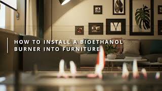 How to install a bioethanol burner into furniture [upl. by Pomona]