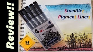 Staedtler Pigment Liner Review [upl. by Garvy813]