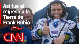 El astronauta Frank Rubio regresó a la Tierra después de 371 días en el espacio [upl. by Gen]