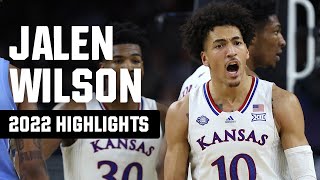 Jalen Wilson 2022 NCAA tournament highlights [upl. by Maude]