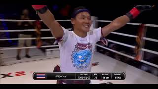 แสนชัย ฉีกหน้าคู่แข่ง Saenchai vs Azize Hlali Full Fight Muay Thai  Phoenix 2 [upl. by Cod]