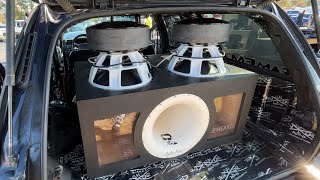 158 POUND SUBWOOFERS BIGGEST SUBS I HAVE EVER HEARD [upl. by Liba]