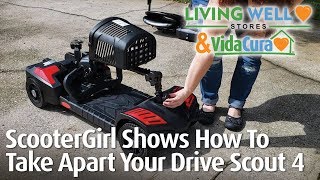 ScooterGirl HowTo Take Apart Your Drive Medical Scout 4 [upl. by Oruhtra]