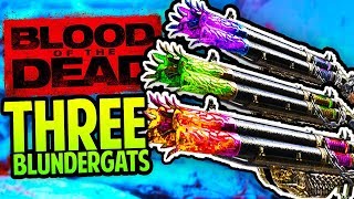 How To Get THREE BLUNDERGATS Easter Egg Tutorial Black Ops 4 Zombies Blood of the Dead [upl. by Nyvets]