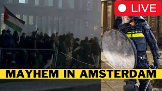 🚨 LIVE Amsterdam Burns As Migrants Cause Chaos [upl. by Zsa]