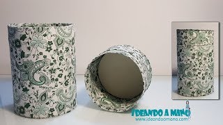 Decorar latas con tela [upl. by Assilaj]