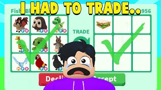 I Accepted ALL TRADES For 24 Hours in Adopt Me LEGENDARY PETS ONLY [upl. by Etteraj544]