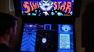 Sinistar Arcade Cabinet MAME Gameplay w Hypermarquee [upl. by Norret]